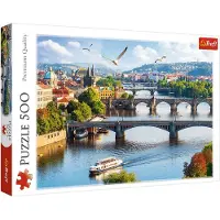 Trefl 500 Bit Prague, Czech Republic - Multi/patterned - ONE SIZE