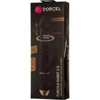 Dorcel - Rabbit-vibraattori - työntyvä, klitoriskiihotinvarsi - musta