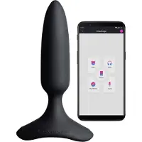 Lovense Hush 2 Sovelluksella XS Anustappi 12 cm - Black