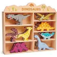 Tender Leaf Toys Puulelu - 8 dinosaurusta - - OneSize - Lelut