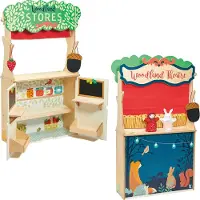 Tender Leaf Toys Woodenland Store And Theatre - Multi/patterned - ONE SIZE