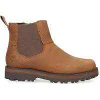 Timberland unisex for kids. TB0A28PC3581 Brown Courma Chelsea leather boots (27), Flat, Zip, Velcro, Casual, children's fashion