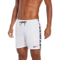 Nike Logo Tape 5" Volley Shorts Men, valkoinen XL 2022 Surffishortsit