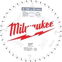 Milwaukee Pyörösahanterä, Ø190/30 mm, 40 td, 18V katkaisusahaan