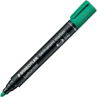 Staedtler Lumocolor permanent, Vihreä, Musta, Polypropeeni (PP), 2 mm, 1 kpl (352-5)