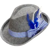 Widmann Oktoberfest-hattu Höyhenillä - One size
