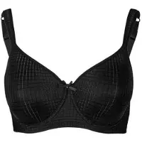 Swegmark Smooth Line Padded Wired Bra White - Black - 75 D