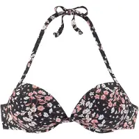 LASCANA Bikinitoppi ruskea / vanha roosa / musta / valkoinen