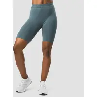 ICANIWILL Define Seamless Logo Biker Shorts Jungle Green