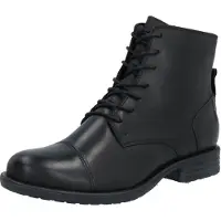 Bianco Biadanelle Leather Derby Boot - Black - 38