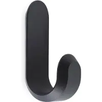 Normann Copenhagen Curve minikoukku, 2 kpl, matta musta