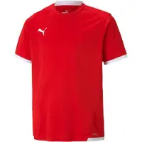 Puma Pelipaita Teamliga - Punainen/valkoinen Lapset, koko 116 cm