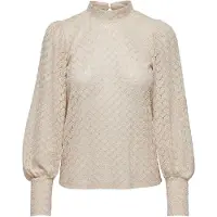 JDY Jdyavery L/S Lace Top Jrs Noos - Cream - XL