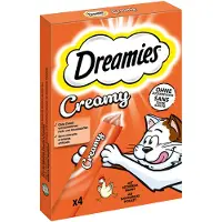Dreamies 84x10g kana & lohi Creamy Snacks kana & lohi kissanherkut