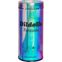 Love to love Dildolls Fantasia - imukupillinen silikonidildo (raidallinen)