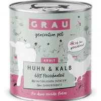 Grau 6x800g kana & vasikka -kissanruoka
