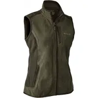 Deerhunter Lady Pam Bonded Fleece Waistcoat Graphite Green 48