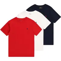 Ralph Lauren Cotton Jersey Crewneck Tee 3-Pack - Multi/patterned - 138-149