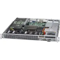 Supermicro SuperChassis 514-R407W, Teline, Palvelin, Harmaa, 1U, 400 W, 100 - 240 V (CSE-514-R407W)