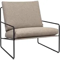 Ferm Living Desert nojatuoli, musta - tumma hiekka Dolce