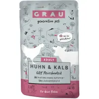 Grau 16x125g kana & vasikka -kissanruoka
