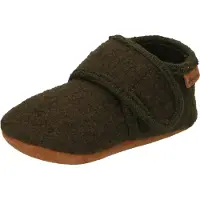En fant Baby Wool Slippers - Green - 23-24