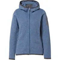 Bergans Women's Kamphaug Knitted Hoodie Orion Blue Välikerrospuserot S