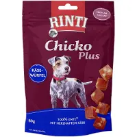 Rinti 12x80g Chicko Plus -juusto- & ankkakuutiot koiranherkku