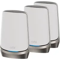 Netgear Orbi Quad-band RBKE963 AXE11000 WiFi 6E Mesh System, Harmaa, Valkoinen, Sisäinen, Teho, Quad-band (2.4 GHz / 5 GHz-1 / 5 GHz-2 / 6 GHz), Wi...