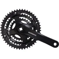 Shimano Poljintukki - - FC-TY501 - 6/7/8 vaihdetta - 48-38-28 hammasta - 175 mm - Musta - Monokromaattinen - Yhteensopiva suojus