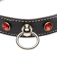 Strict Diamond Choker with O-Ring Black/Red