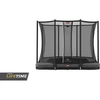 Berg Ultim Favorit InGround -trampoliini ja Comfort-suojaverkko 280 x 190 cm Harmaa