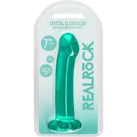 Shots Non Realistic Dildo, Dildo imukupilla 6,7''/ 17 cm, turkoosin värinen
