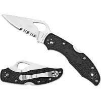 Byrd Meadowlark 2 BY04PSBK2 partially serrated pocket knife