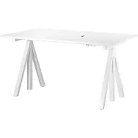 Works korkeussäädettävä pöytä 140 cm, valkoinen