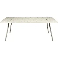 Fermob - Luxembourg Table 207 x 100, Clay Grey - Ulkotilojen ruokapöydät - Frédéric Sofia - Vihreä,Harmaa - Metalli