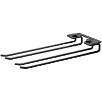 String ripustusteline 30 cm, 2 kpl, musta