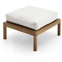 Skagerak , Virkelyst Pouf White Teak