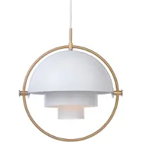 Gubi Multi-Lite riippuvalaisin, messinki - valkoinen