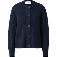 Selected Slwlulu Ls Knit Short Cardigan Noos - Navy - S