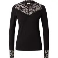 Cream Crtrulla Jersey Blouse - Black - M