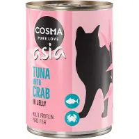 Cosma 12 x 400g tonnikala & rapu Asia hyytelössä kissanruoka