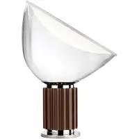 Flos Taccia Small pöytälamppu LED 48,5 cm Pronssi-lasikupu