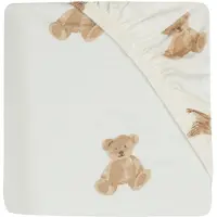 Jollein Muotoonommeltu Aluslakana 40x80, Teddy Bear