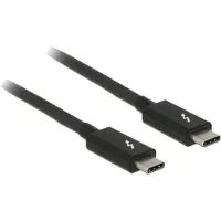 DeLOCK Thunderbolt 3-cable 20Gbps 24 pin USB-C Uros 24 pin USB-C Uros 2m