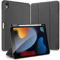 DUX iPad 2022/2025 Domo Tri-Fold Smart Lompakkokotelo - Musta