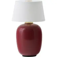Audo Copenhagen Torso Portable ladattava pöytävalaisin, ruby