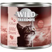 Wild Freedom 6 x 200g Wild Desert kalkkuna & kana Kitten kissanruoka