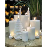 Uyuni Lighting - LED Kruunukynttilä 2,3x15 cm 2 kpl Valkoinen
