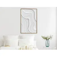 Artgeist Snow Contour Lines juliste